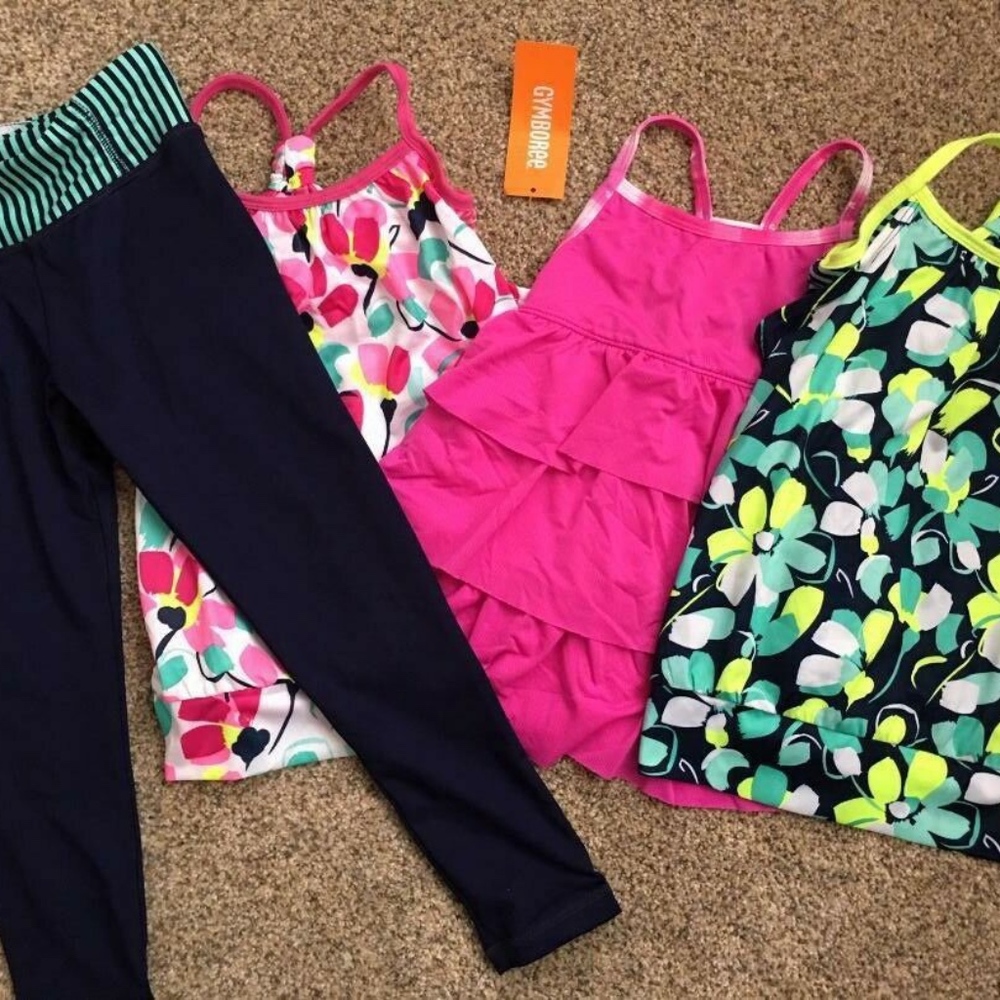 Gymboree- GYMGO active tops and leggings- NEW- Lot